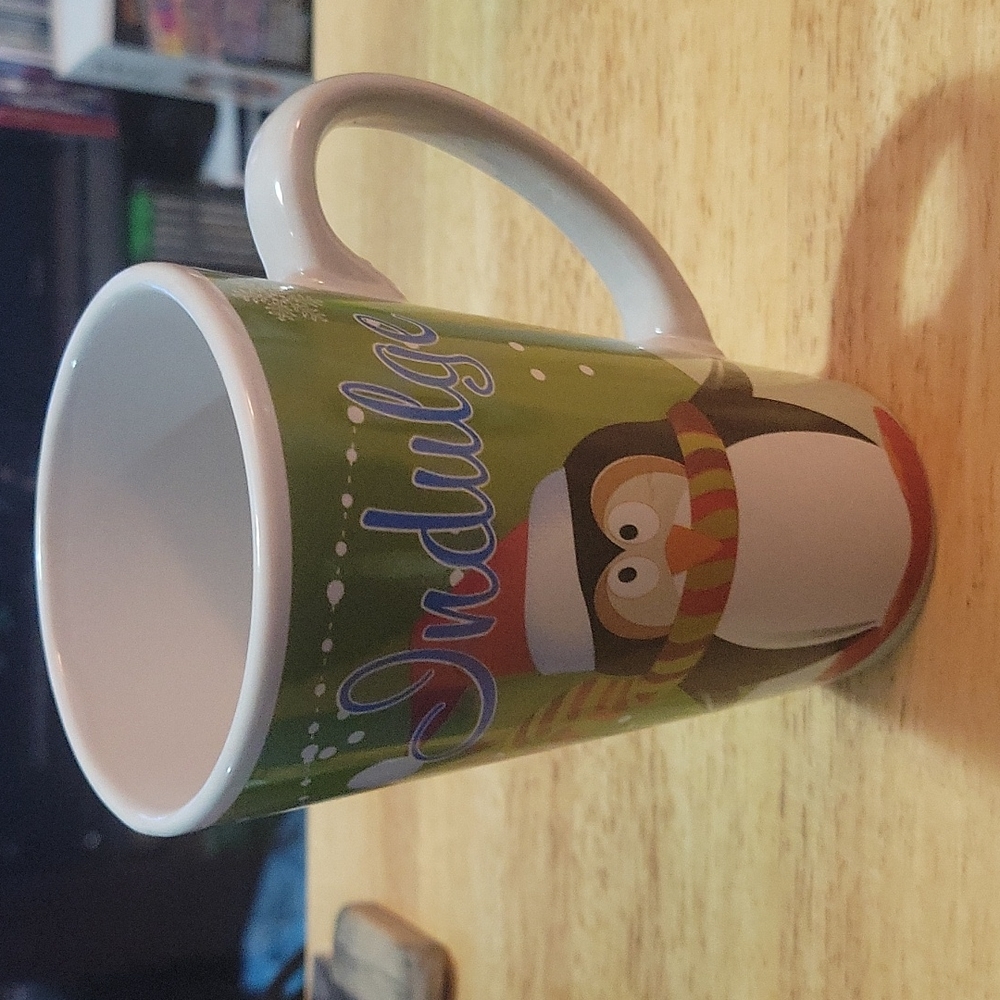 Tall Christmas Penguin Mug